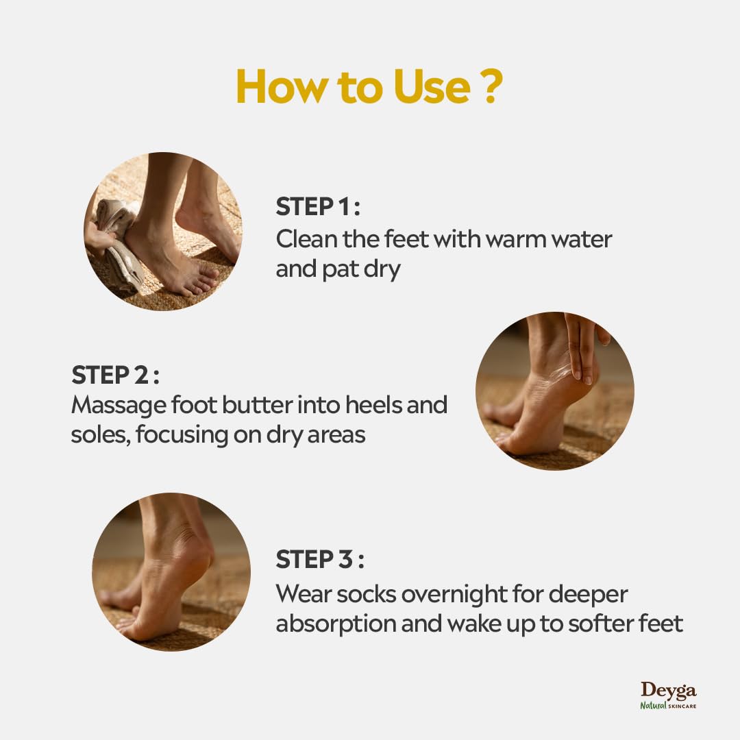 Deyga Foot Cream Trial Pack | For Dry And Cracked Feet | Moisturizes Rough Heels | Suitable For All Skin Types| Foot Butter For Men & Women| Prevents Wrinkles (10 Gram - Trial Pack) - Image 6