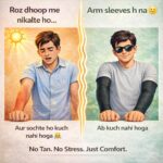 PulGos 𝐂𝐎𝐌𝐁𝐎 UV Protection Cooling Arm Sleeves for Men &Women | Quick Dry & Breathable 𝐒𝐮𝐧𝐛𝐮𝐫𝐧 Protection Hand Sleeves for boys | SUMMERS MUST- HAVE Hand Gloves for Bike Riding & Cycling - Image 5