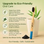 Biodegradable Bamboo Toothbrush – Family Pack | Natural Wooden Toothbrush with Soft BPA-Free Bristles | Eco-Friendly, Organic, Zero Waste Oral Care for Adults & Kids (Pack of 4) - Image 4