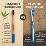 Biodegradable Bamboo Toothbrush – Family Pack | Natural Wooden Toothbrush with Soft BPA-Free Bristles | Eco-Friendly, Organic, Zero Waste Oral Care for Adults & Kids (Pack of 4) - Image 5