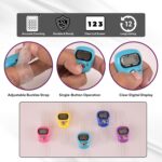 5-Digital Counting Device Mini Tally Counter Portable Finger Ring Smart Tasbih Naam Mantra Jap Mala Counter Electronic Chanting Count Machine for Meditation Prayer Cricket Umpire(COLOR MAY VARY - Image 5
