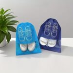 Shoe Storage Items, Featuring a Transparent Window - Durable, Dust-Proof Non-Woven Fabric Storage Bags with Drawstring Closure, Suitable for Both Men and Women (Blue, Set of 15) - Image 5