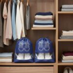 Shoe Storage Items, Featuring a Transparent Window - Durable, Dust-Proof Non-Woven Fabric Storage Bags with Drawstring Closure, Suitable for Both Men and Women (Blue, Set of 15) - Image 10