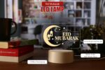 AICA Ramadan Mubarak Led Lamp | Eid Decoration Items for Home Office D�cor, Gift Ideas for Wife Women Family Friends, Ramazan Islamic Gifts. (Eid Mubarak Lamp) - Image 3