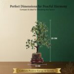 Green Aventurine Crystal Wooden Tree | Natural Luck & Prosperity Gemstone Bonsai with Wooden Base | Crystal Tree for Positive Energy | Good Luck Tree - Image 7