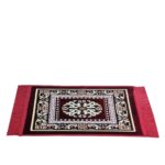 Status Contract Multipurpose Pooja Prayer Mat 18x18 inch Pooja Assan (MEHROON) - Image 5