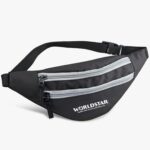 Roxx Waist Bag – Compact, Lightweight, and Practical Belt Bag for Travel & Sports (Black,Light Grey) - Image 4