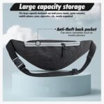 Roxx Waist Bag – Compact, Lightweight, and Practical Belt Bag for Travel & Sports (Black,Light Grey) - Image 5