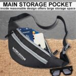 Roxx Waist Bag – Compact, Lightweight, and Practical Belt Bag for Travel & Sports (Black,Light Grey) - Image 6