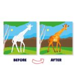 BeginBird Sticker By Number DIY Art Activity Zoo Animals,Craft Kits & Supplies, Mess-Free Fun For Kids,Unicorns and Princesses,10 Magical Artworks, 500+ Stickers ,Art & Craft Kit,Travel Toys,Gifts for Boys & Girls Ages 5, 6, 7,8,9,10,12 - Image 4