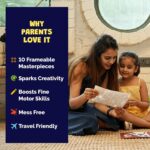 BeginBird Sticker By Number DIY Art Activity Zoo Animals,Craft Kits & Supplies, Mess-Free Fun For Kids,Unicorns and Princesses,10 Magical Artworks, 500+ Stickers ,Art & Craft Kit,Travel Toys,Gifts for Boys & Girls Ages 5, 6, 7,8,9,10,12 - Image 7