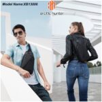 Arctic Hunter Slim Sling Bag for Men Crossbody Pack Chest Bag for Upto 8-inch iPad Small with Earphone Port Water-resistant One Shoulder Side Pouch Mobile Passport Bag for Travel Daypack Office,Black - Image 3
