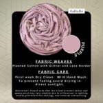 Scarf for Women Stylish Pleated Cotton with Glitter and Lace Border | Hijab Scarf | Stole | Soft, Lightweight, and Latest Scarves | 73 x 32 Inches - Image 4