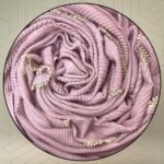 Scarf for Women Stylish Pleated Cotton with Glitter and Lace Border | Hijab Scarf | Stole | Soft, Lightweight, and Latest Scarves | 73 x 32 Inches - Image 5