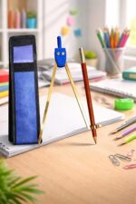 Germany Brass Pencil Compass with Cover | Heavy Duty Brass Geometry & Drafting Compass | Adjustable Circle Drawing Tool for Students, Architects, Woodworking & Marine Navigation - Image 4