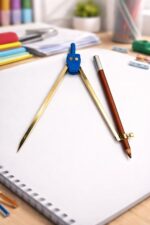 Germany Brass Pencil Compass with Cover | Heavy Duty Brass Geometry & Drafting Compass | Adjustable Circle Drawing Tool for Students, Architects, Woodworking & Marine Navigation - Image 6