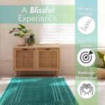 Sacred Artisans Prayer Mat with Thick, Padded, Plush Foam | Soft Velvet Muslim Prayer Rug for Salah & Islamic Gift for Ramadan, Eid, Hajj or Travel (Paradise Green) - Image 5