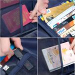 Fiberglass Document Storage Organizer Bag Muitilayer File Pocket & Waterproof Bag with Code Lock for Laptop,Notebooks,Passport,Home,Office,Travel,(‎Multicolor) - Image 5