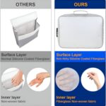 Fiberglass Document Storage Organizer Bag Muitilayer File Pocket & Waterproof Bag with Code Lock for Laptop,Notebooks,Passport,Home,Office,Travel,(‎Multicolor) - Image 7