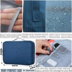 Fiberglass Document Storage Organizer Bag Muitilayer File Pocket & Waterproof Bag with Code Lock for Laptop,Notebooks,Passport,Home,Office,Travel,(‎Multicolor) - Image 8