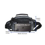 Impulse Waist Bag Pouch Cum Convertible Sling Bag with Bottle Holder & Adjustable Strap for Men & Women Travel, Hiking, Running, Outdoor Sports, Workout, Cycling & Jogging in Grey - Image 4