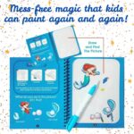 Graphene Magic Water Coloring Book, Educational Fun & Bonding Time for Kids, Reusable, Mess-Free Art with Quick Dry Technology, Promote Fine Motor & Drawing Skills, Ideal Travel (Toy Pack of 1) - Image 3