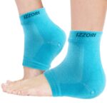 IZZORI Silicone Gel Heel Socks for Dry Hard Cracked Heel Repair Pad, Swelling & Pain Relief, Cushion Support, Foot Care, Ankle Protection, Plantar Fasciitis for Men and Women (Free Size, Blue, 1 Pair) - Image 3