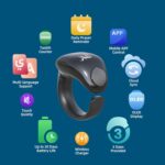 Smart Tasbih Zikr Rings, Interchangeable Tasbeeh Counter, Digital Tasbih Counter Rings 3 Size(18/20/22mm) & APP Support, Waterproof Azan Clock for Muslims, Prayer, Reminder, Home (Black) - Image 4