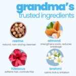 TuCo Kids Mild Shampoo With Soapnut, Almond, Henna, Pomegranate|Perfect For Soft, Smooth, Curly Tangled & Rough Hair|Paraben, Sls & Sulphate Free|Ph 5.5, Vegan & Tear Free|300 Ml (Pack Of 1) | - Image 4