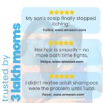 TuCo Kids Mild Shampoo With Soapnut, Almond, Henna, Pomegranate|Perfect For Soft, Smooth, Curly Tangled & Rough Hair|Paraben, Sls & Sulphate Free|Ph 5.5, Vegan & Tear Free|300 Ml (Pack Of 1) | - Image 5