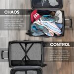 FATMUG Polyester Fabric Packing Cubes/Travel Pouch Bag Organiser - Set Of 4 (Large, Medium, Small And Slim) (Black) - Image 4