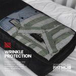 FATMUG Polyester Fabric Packing Cubes/Travel Pouch Bag Organiser - Set Of 4 (Large, Medium, Small And Slim) (Black) - Image 7