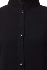 Musheco Free Size Front Open Abaya Made in Firdaus Fabric for Women & Girls with Side Pockets (FR-ME-AB-008) - Image 4