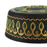 Muslim Prayer Kufi Hat Men Islam Skull Embroidery Cap Beanie Hat Arabian Omani Turkish Prayer Headwear Eid Gift - Image 6