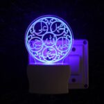 Talgo Islamic 3D Optical Illusion Acrylic Night Lamp, 7 Colors RGB Auto Colour Changing LED Plug and Play Night Light, Office Light, Best for Gift - Pack of 1 (SD133,Multicolour, 3 Inch) - Image 5