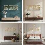 Islamic wall decor items Subhanallah Alhamdulillah Allahuakbar Triple Set Wooden/Acrylic Islamic Wall Decor, Tasbeeh Islamic Calligraphy Art, Room Decor Gift for Muslims at Ramadan Eid & New Year Gifts (Gold) - Image 4