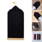 Enakshi® Prayer Rug Soft Turkish Portable Muslim Prayer Mat for Adults Men Women Kids Black|Home & Garden | Rugs & Carpets | Rug Pads & Accessories' - Image 5