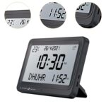 Muslim Prayer Clock Digital Clock Table Clock Party Azan Alarm Clock Islamic Black White Screen - Image 5