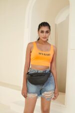 Unisex Premium Leather Waist Pack Multi Pocket Travel Handy Hiking Zip Pouch Elegant Style Document Money Phone Belt Sport Bag for Men and Women Adjustable Strap (Charcoal Black) - Image 3