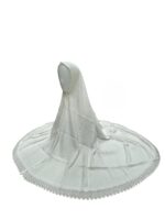 Al Haramaen Ladies Towel Ahram Ihram Set for Hajj and Umrah, Hijab and Cap Set with Napkin, Tasbih 7 &100 Beads, White - Image 4