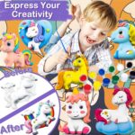 Storio Toys DIY Mould & Paint Craft Kit Unicorn Kids DIY Craft for 3+ Years Plaster Figurine Set with Pigments Palette & Mold Painting Art & Craft Set - Gift Toys for 3 4 5 6 7 8+ Year Multicolour - Image 3