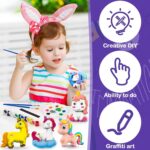 Storio Toys DIY Mould & Paint Craft Kit Unicorn Kids DIY Craft for 3+ Years Plaster Figurine Set with Pigments Palette & Mold Painting Art & Craft Set - Gift Toys for 3 4 5 6 7 8+ Year Multicolour - Image 4