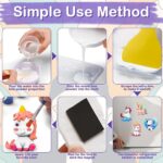 Storio Toys DIY Mould & Paint Craft Kit Unicorn Kids DIY Craft for 3+ Years Plaster Figurine Set with Pigments Palette & Mold Painting Art & Craft Set - Gift Toys for 3 4 5 6 7 8+ Year Multicolour - Image 5