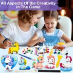 Storio Toys DIY Mould & Paint Craft Kit Unicorn Kids DIY Craft for 3+ Years Plaster Figurine Set with Pigments Palette & Mold Painting Art & Craft Set - Gift Toys for 3 4 5 6 7 8+ Year Multicolour - Image 6