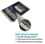 Anti-Skid Base Premium Prayer Printed Mat with Soft Velvet| Random Design and Pattern () - Image 6