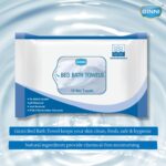 GINNI Hygiene Bed Bath Towel Big Wet Wipes For Adults, Patients & Baby Wet Wipes & Refreshing Sponge Bath (10 Pulls/Pack) (Pack of 5) - Image 5