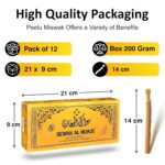 Pack of 12 Miswak Sticks Natural Toothbrush for Teeth Whitening, Oral Health & Fresh Breath, Siwak Stick Organic Wooden Vacuum Sealed Tooth Brush, Miswak Sticks for Teeth مسواك - Image 6