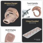 Zikr Smart Ring,Adjustable Ring Finger Counter, Tasbeeh Counters, Prayer Direction Indicator Guide,5 Azan Alarm Clock, APP Support Eid al-Fitr Eid al-Adha Ramadan Gift for Muslims (Pink) - Image 3