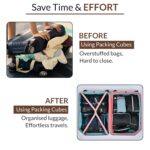 7pcs Travel Organizer Packing Cubes Set with 2 Self-Adhesive Hooks, Laundry Bag, Toiletry Bag, Lightweight Travel Pouch for Clothes (Black) - Image 7