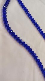 Islamic Salat Prayer Tasbih - 100 Crystal White Beads - Tasbeeh for Dhikr, Zikr, and Meditation (Dark Blue) - Image 3
